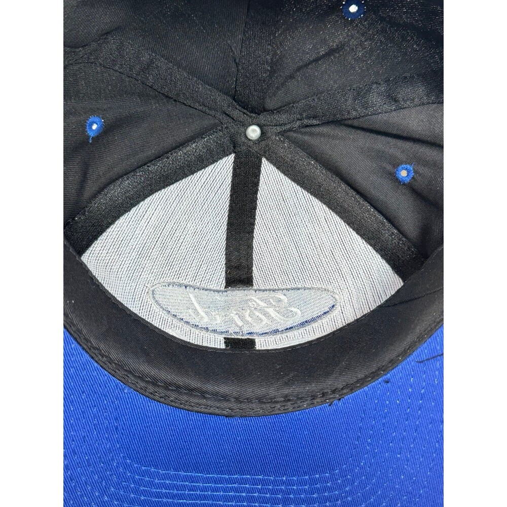 Vintage Ford Racing Snapback Hat Cap Black Blue - Picture 7 of 8